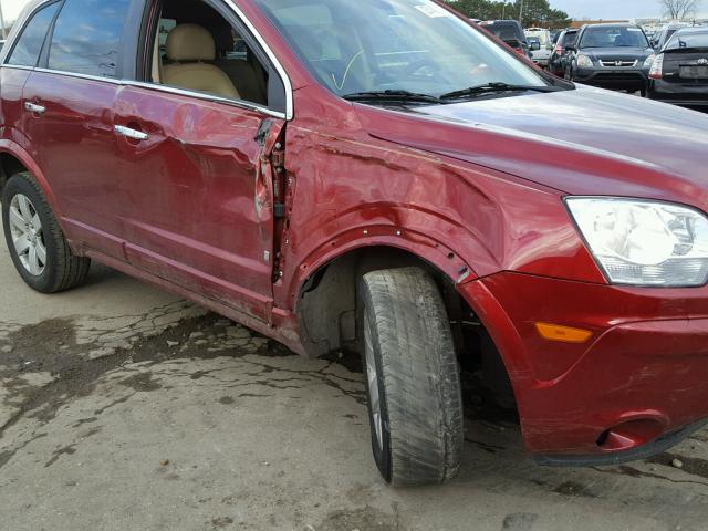 3GSCL53719S556242 - 2009 SATURN VUE XR RED photo 9