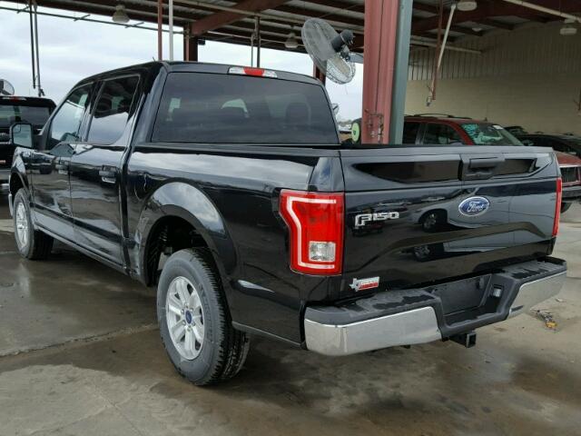 1FTEW1C88HKD92480 - 2017 FORD F150 SUPER BLACK photo 3