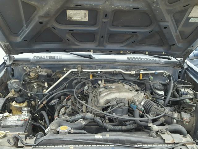 1N6ED27T1YC405717 - 2000 NISSAN FRONTIER C BLUE photo 7