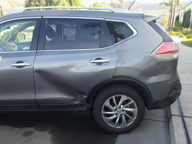 5N1AT2MVXFC877336 - 2015 NISSAN ROGUE S GRAY photo 9