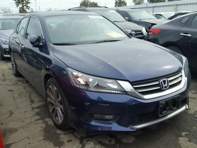 1HGCR2F58FA170161 - 2015 HONDA ACCORD SPO BLUE photo 1