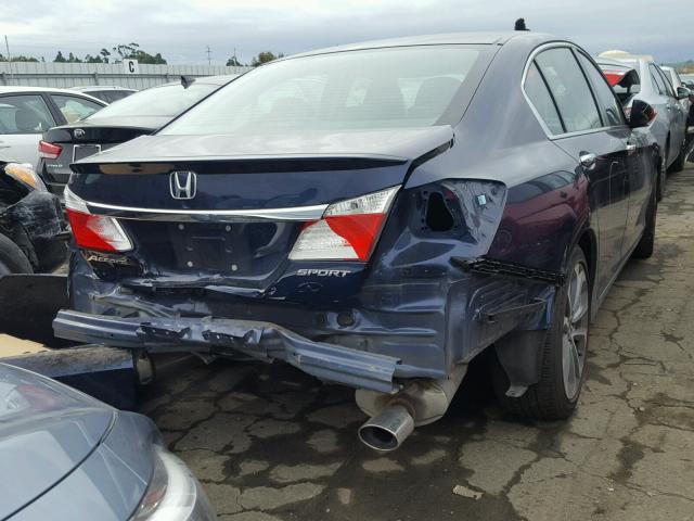 1HGCR2F58FA170161 - 2015 HONDA ACCORD SPO BLUE photo 4