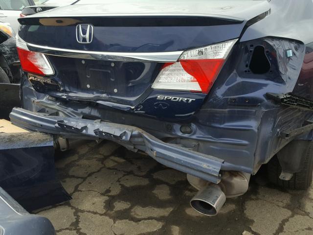 1HGCR2F58FA170161 - 2015 HONDA ACCORD SPO BLUE photo 9