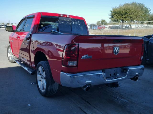 1D7RB1CT0AS126206 - 2010 DODGE RAM 1500 RED photo 3