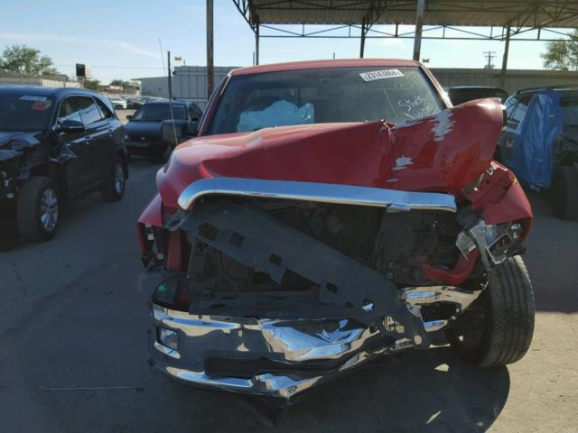 1D7RB1CT0AS126206 - 2010 DODGE RAM 1500 RED photo 9