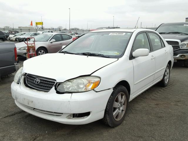 1NXBR32E25Z460555 - 2005 TOYOTA COROLLA WHITE photo 2