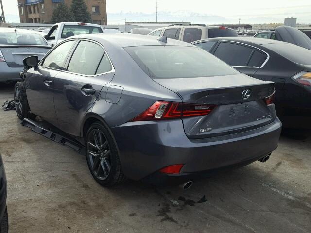 JTHCF1D27F5021225 - 2015 LEXUS IS 250 GRAY photo 3