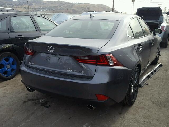 JTHCF1D27F5021225 - 2015 LEXUS IS 250 GRAY photo 4