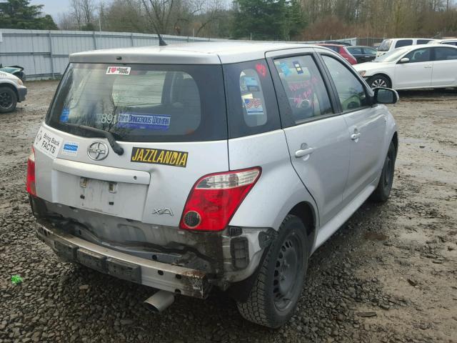 JTKKT624565007114 - 2006 TOYOTA SCION XA SILVER photo 4