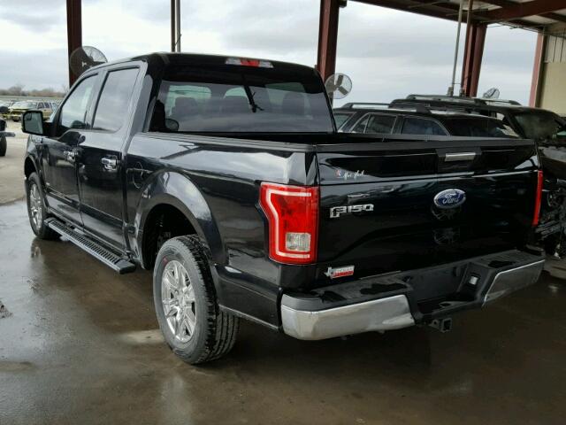 1FTEW1CP3HKE12481 - 2017 FORD F150 SUPER BLACK photo 3