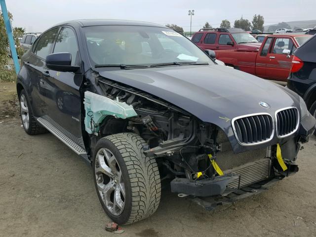 5UXFG2C51BLX07634 - 2011 BMW X6 XDRIVE3 BLUE photo 1