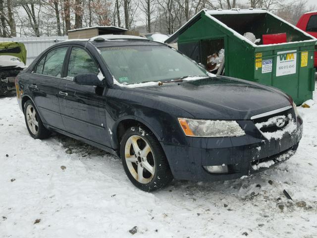 5NPEU46F16H003501 - 2006 HYUNDAI SONATA GLS BLACK photo 1