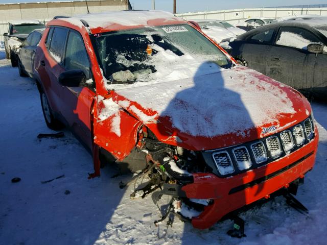 3C4NJDAB1HT656040 - 2017 JEEP COMPASS SP ORANGE photo 1