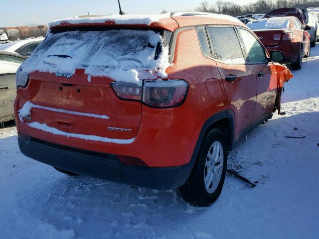 3C4NJDAB1HT656040 - 2017 JEEP COMPASS SP ORANGE photo 4