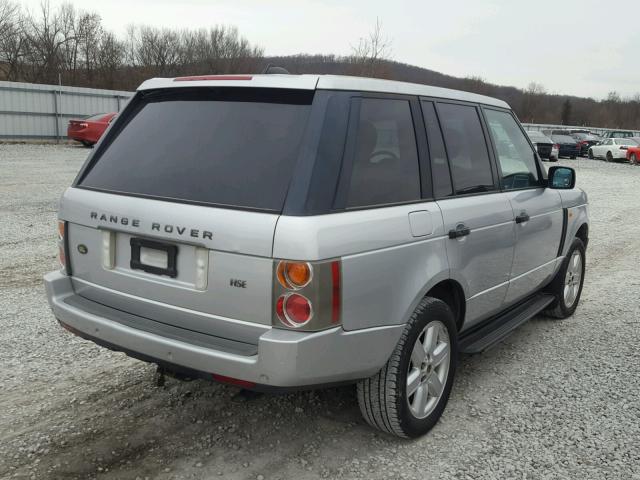 SALME11465A195185 - 2005 LAND ROVER RANGE ROVE SILVER photo 4