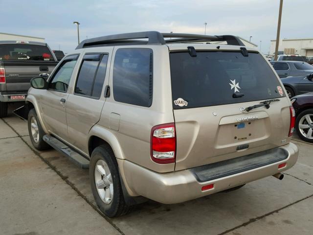 JN8DR09Y83W819957 - 2003 NISSAN PATHFINDER BEIGE photo 3