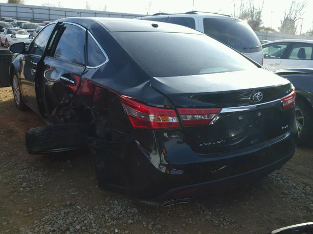 4T1BK1EB2FU149073 - 2015 TOYOTA AVALON XLE BLACK photo 3