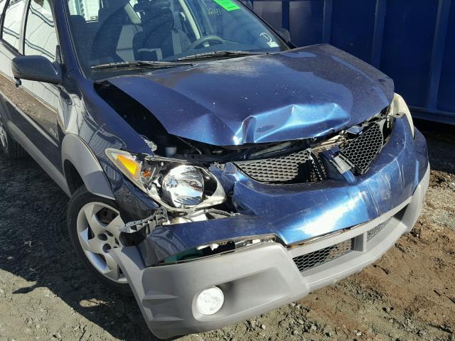 5Y2SL62893Z477693 - 2003 PONTIAC VIBE BLUE photo 9