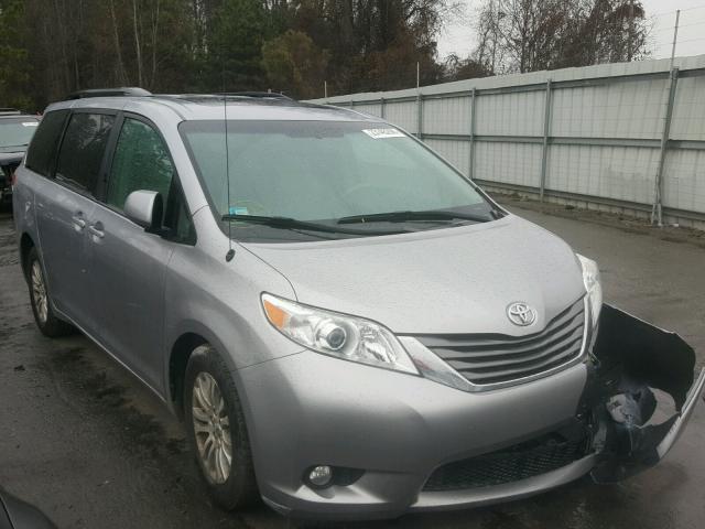 5TDYK3DC0BS149382 - 2011 TOYOTA SIENNA XLE SILVER photo 1