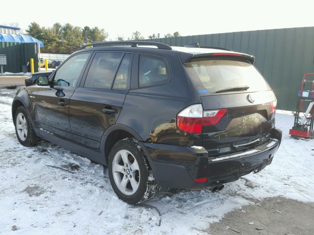 WBXPC93447WF26234 - 2007 BMW X3 3.0SI BLACK photo 3