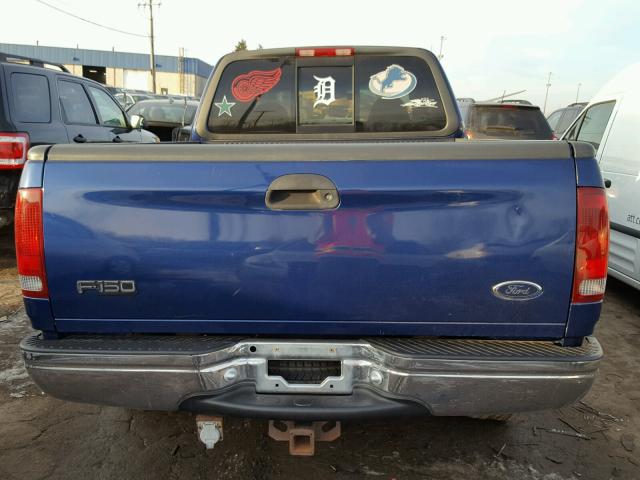 1FTZX1762WNC32789 - 1998 FORD F150 BLUE photo 6