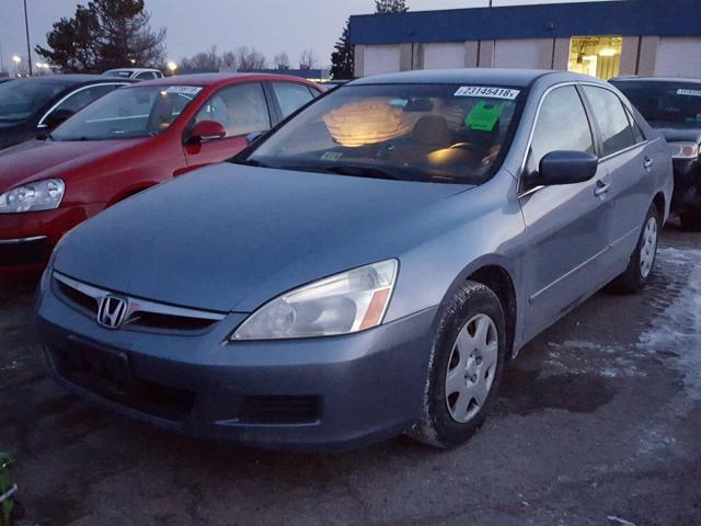 1HGCM56487A191567 - 2007 HONDA ACCORD LX BLUE photo 2