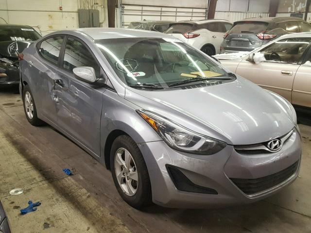 5NPDH4AE6FH645940 - 2015 HYUNDAI ELANTRA SE GRAY photo 1