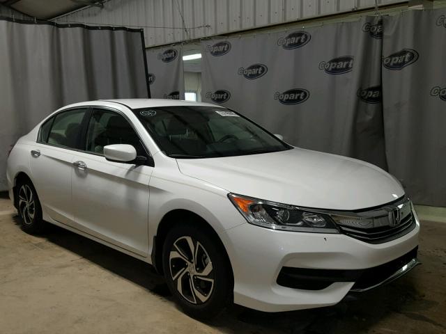 1HGCR2F38GA247627 - 2016 HONDA ACCORD LX WHITE photo 1