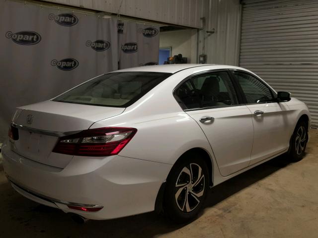 1HGCR2F38GA247627 - 2016 HONDA ACCORD LX WHITE photo 4