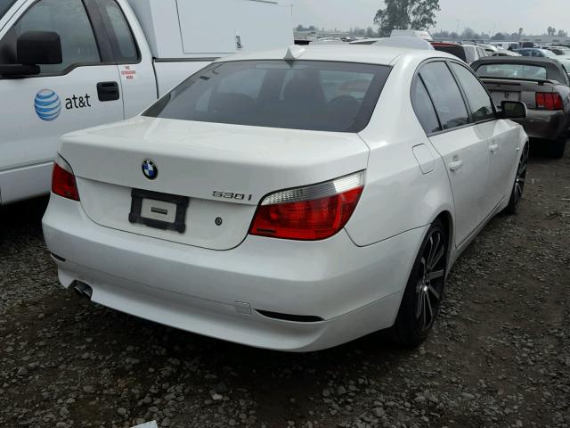 WBANA73554B805308 - 2004 BMW 530 I WHITE photo 4