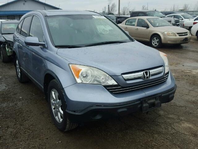 JHLRE48767C052374 - 2007 HONDA CR-V EXL BLUE photo 1