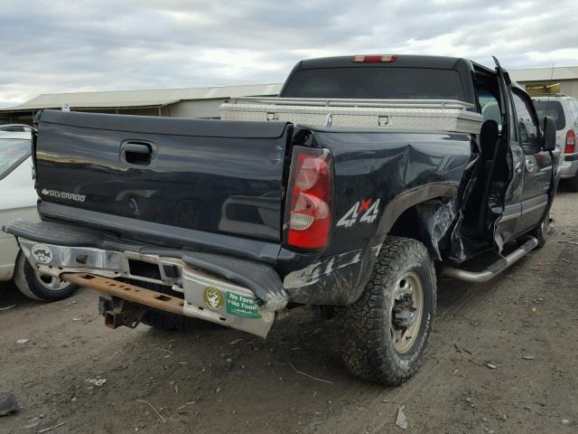 1GCHK23D86F150516 - 2006 CHEVROLET SILVERADO BLACK photo 4