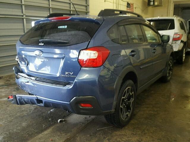 JF2GPAVC1D2849584 - 2013 SUBARU XV CROSSTR BLUE photo 4