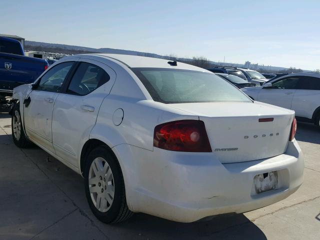 1B3BD4FB5BN551612 - 2011 DODGE AVENGER EX WHITE photo 3