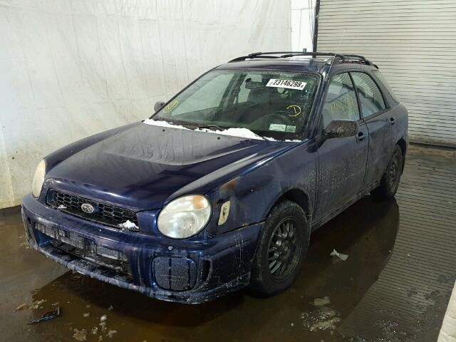 JF1GG65582G828315 - 2002 SUBARU IMPREZA TS BLUE photo 2