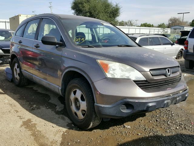 5J6RE38369L024009 - 2009 HONDA CR-V LX BROWN photo 1