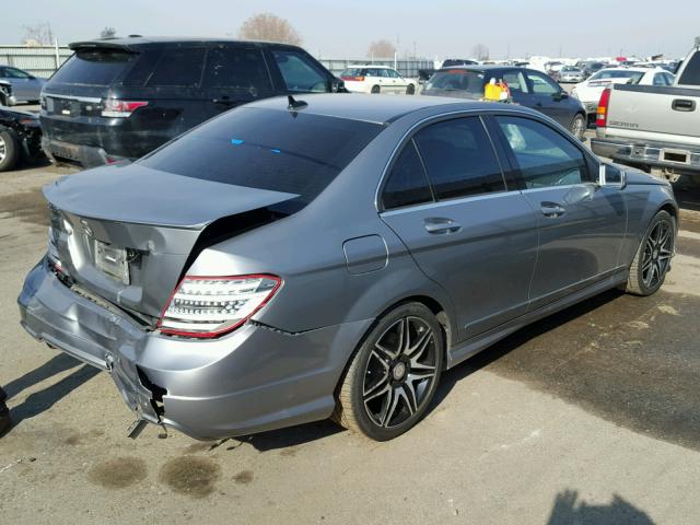 WDDGF4HB5EG215534 - 2014 MERCEDES-BENZ C 250 GRAY photo 4