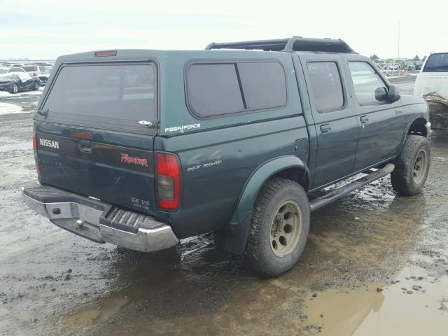 1N6ED27Y1YC369605 - 2000 NISSAN FRONTIER C GREEN photo 4