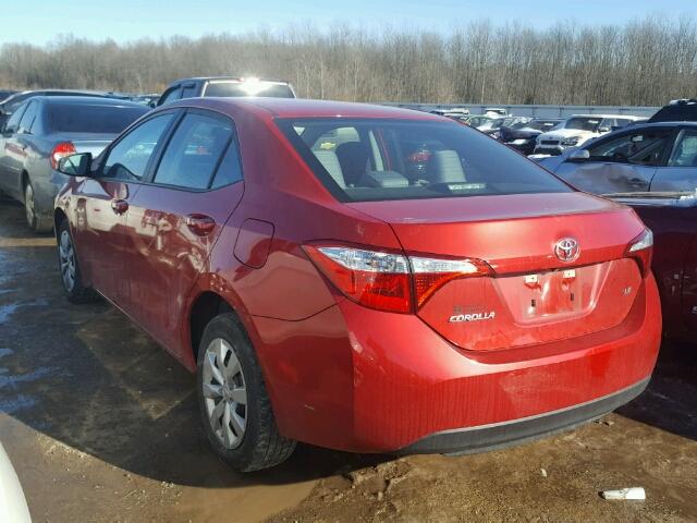 5YFBURHE9GP469668 - 2016 TOYOTA COROLLA L RED photo 3