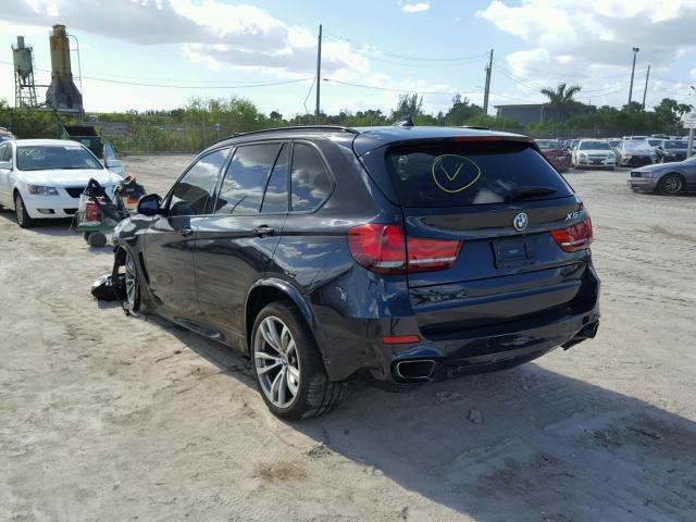 5UXKR6C59F0J77999 - 2015 BMW X5 XDRIVE5 BLUE photo 3