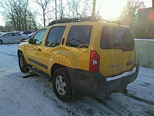 5N1AN08W05C618189 - 2005 NISSAN XTERRA OFF YELLOW photo 3