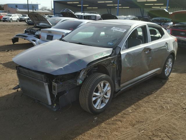 5XXGN4A77CG088924 - 2012 KIA OPTIMA EX GRAY photo 2