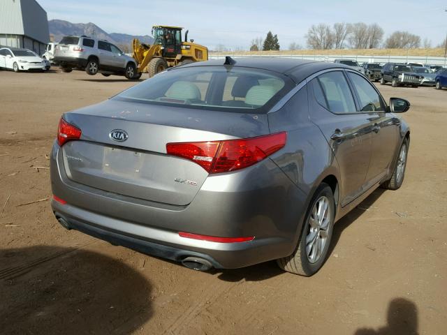 5XXGN4A77CG088924 - 2012 KIA OPTIMA EX GRAY photo 4