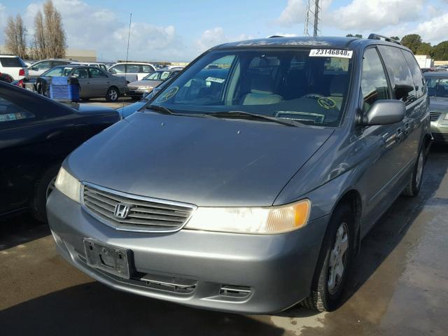 2HKRL1865YH566764 - 2000 HONDA ODYSSEY EX GRAY photo 2