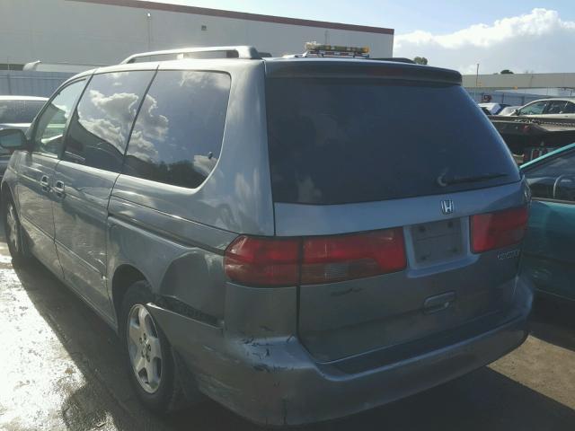 2HKRL1865YH566764 - 2000 HONDA ODYSSEY EX GRAY photo 3