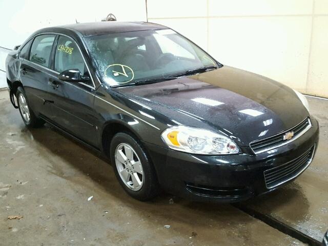 2G1WT58K579369496 - 2007 CHEVROLET IMPALA LT BLACK photo 1