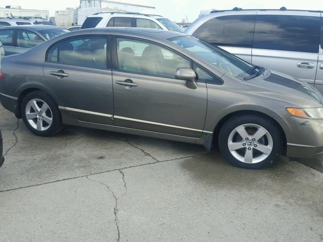 2HGFA16888H304440 - 2008 HONDA CIVIC EX GRAY photo 9