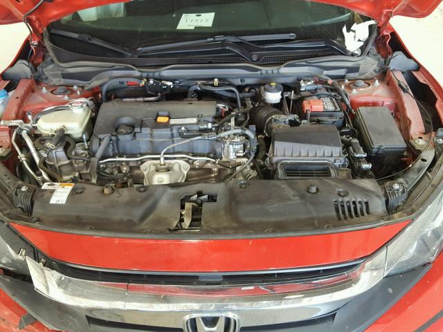 2HGFC2F74HH500933 - 2017 HONDA CIVIC EX RED photo 7