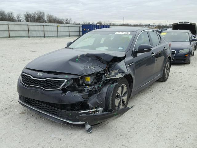 KNAGM4AD9C5026631 - 2012 KIA OPTIMA HYB BLACK photo 2