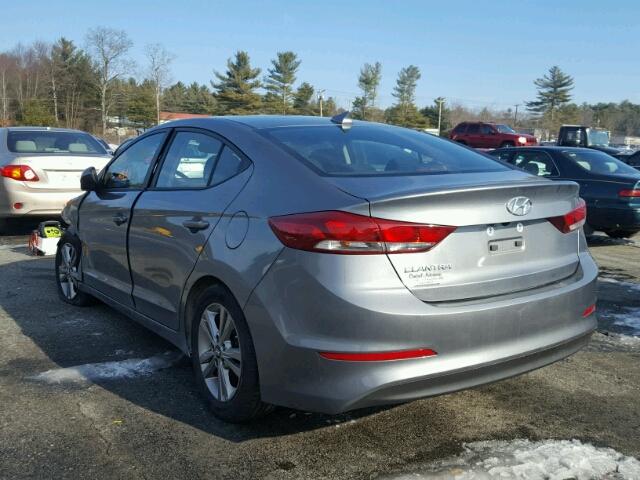 KMHD84LF1HU278018 - 2017 HYUNDAI ELANTRA SE GRAY photo 3